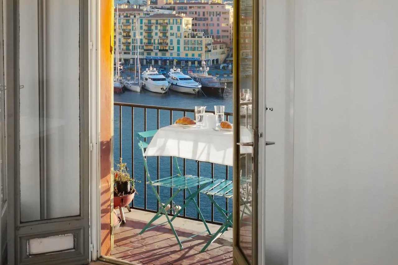 Waterfront Panoramic Sea View, Balcony, Ac Apartment Nice